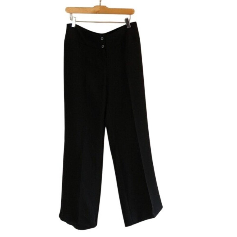 Jones New York Collection Black Wide-Leg Dress Pants Size 4